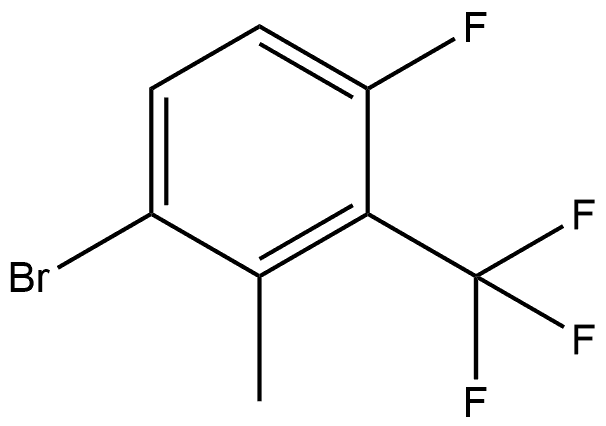 1-溴-4-氟-2-甲基-3-(三氟甲基)苯,2168800-95-9,结构式