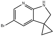 Spiro[cyclopropane-1,3'-[3H]pyrrolo[2,3-b]pyridine], 5'-bromo-1',2'-dihydro- 化学構造式
