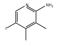 2-Pyridinamine, 5-iodo-3,4-dimethyl- Struktur