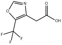5-(Trifluoromethyl)-4-oxazoleacetic acid Struktur
