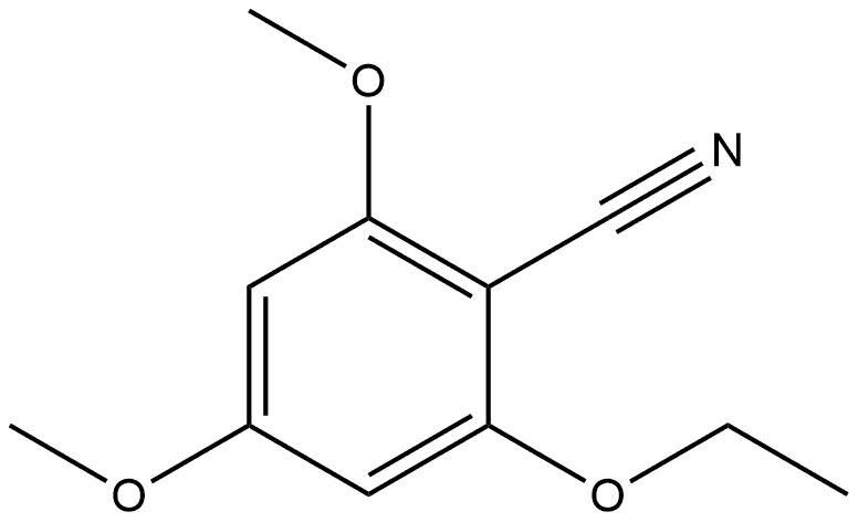 2-Ethoxy-4,6-dimethoxybenzonitrile 结构式