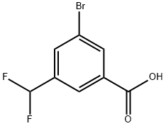 3-Bromo-5-(difluoromethyl)benzoic acid Structure