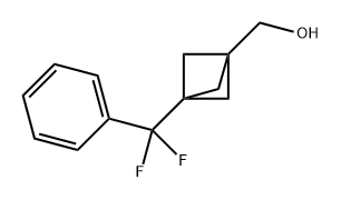 Bicyclo[1.1.1]pentane-1-methanol, 3-(difluorophenylmethyl)- Structure