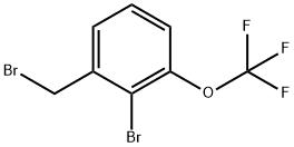 2-Bromo-3-(trifluoromethoxy)benzyl bromide,2169083-38-7,结构式