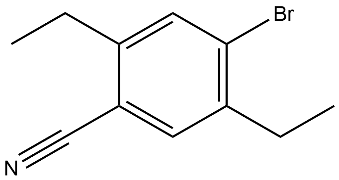 4-Bromo-2,5-diethylbenzonitrile Structure