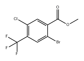 Benzoic acid, 2-bromo-5-chloro-4-(trifluoromethyl)-, methyl ester Structure