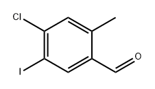 Benzaldehyde, 4-chloro-5-iodo-2-methyl- 化学構造式