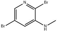 3-Pyridinamine, 2,5-dibromo-N-methyl- 化学構造式