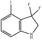 1H-Indole, 3,3-difluoro-2,3-dihydro-4-iodo- Struktur