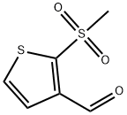 2-methanesulfonylthiophene-3-carbaldehyde 化学構造式