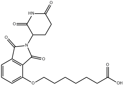 Heptanoic acid, 7-[[2-(2,6-dioxo-3-piperidinyl)-2,3-dihydro-1,3-dioxo-1H-isoindol-4-yl]oxy]-,2169266-69-5,结构式