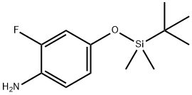 Benzenamine, 4-[[(1,1-dimethylethyl)dimethylsilyl]oxy]-2-fluoro- Struktur