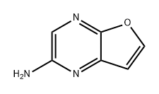 Furo[2,3-b]pyrazin-2-amine 化学構造式