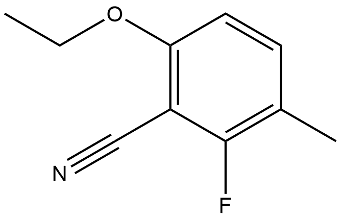 6-Ethoxy-2-fluoro-3-methylbenzonitrile Structure