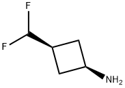 Cyclobutanamine, 3-(difluoromethyl)-, cis- Structure