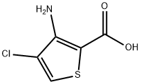 2-Thiophenecarboxylic acid, 3-amino-4-chloro- Struktur