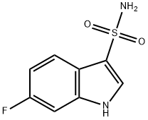 6-氟-1H-吲哚-3-磺胺, 2169553-63-1, 结构式