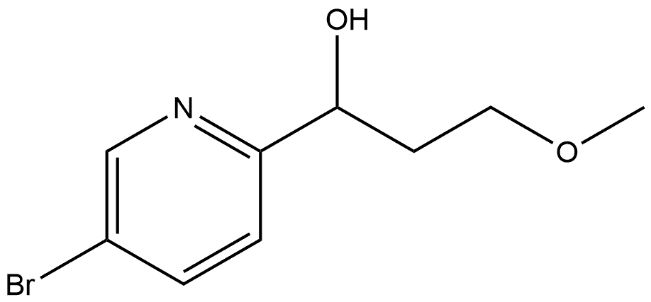 5-Bromo-α-(2-methoxyethyl)-2-pyridinemethanol Struktur