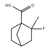 Bicyclo[2.2.1]heptane-1-carboxylic acid, 2,2-difluoro- Struktur
