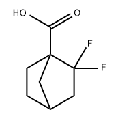 Bicyclo[2.2.1]heptane-1-carboxylic acid, 2,2-difluoro- 化学構造式