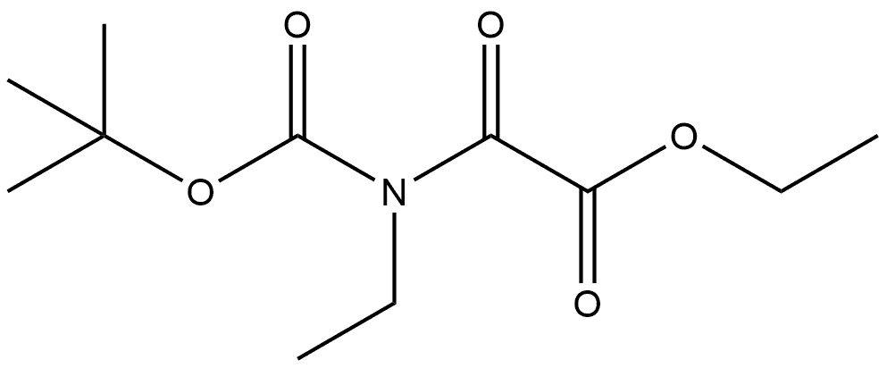 Acetic acid, 2-[[(1,1-dimethylethoxy)carbonyl]ethylamino]-2-oxo-, ethyl ester Structure