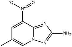 6-methyl-8-nitro-[1,2,4]triazolo[1,5-a]pyridin-2-amine Struktur