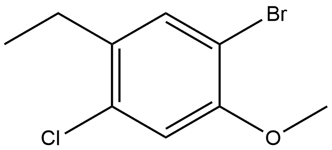 1-Bromo-4-chloro-5-ethyl-2-methoxybenzene Struktur