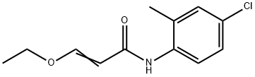 2-Propenamide, N-(4-chloro-2-methylphenyl)-3-ethoxy- Struktur