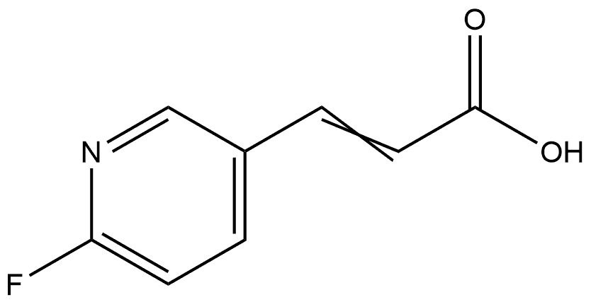 3-(6-氟吡啶-3-基)丙烯酸, 2169794-70-9, 结构式