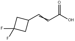 3-(3,3-Difluorocyclobutyl)-2-propenoic acid 结构式