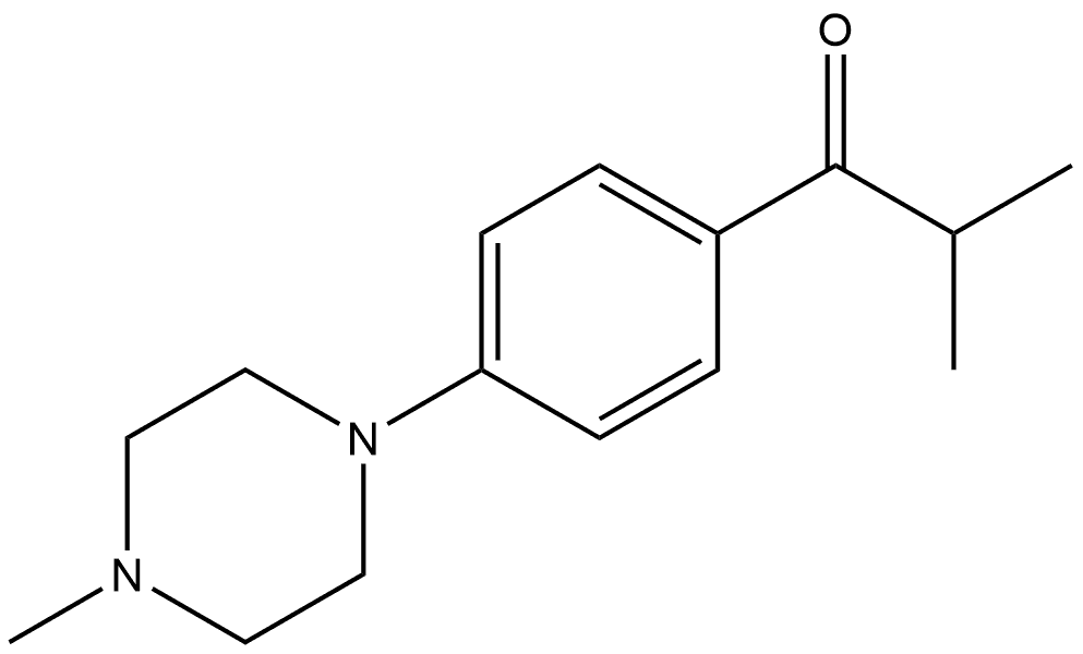 2-Methyl-1-[4-(4-methyl-1-piperazinyl)phenyl]-1-propanone Struktur