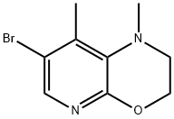 7-Bromo-2,3-dihydro-1,8-dimethyl-1H-pyrido[2,3-b][1,4]oxazine 化学構造式