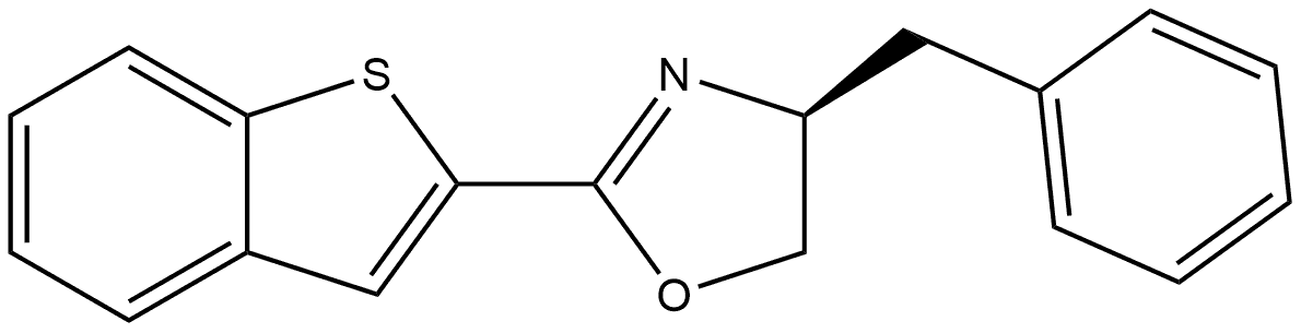 (S)-2-(苯并[B]噻吩-2-基)-4-苄基-4,5-二氢恶唑, 2170033-85-7, 结构式