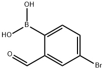 4-Bromo-2-formylphenylboronic acid Struktur