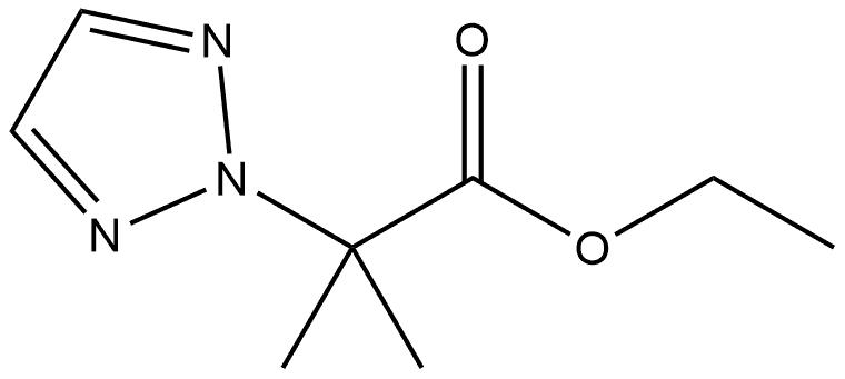 Ethyl α,α-dimethyl-2H-1,2,3-triazole-2-acetate Structure