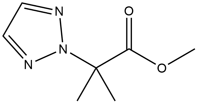 2H-1,2,3-Triazole-2-acetic acid, α,α-dimethyl-, methyl ester Structure