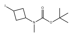 Carbamic acid, N-(3-iodocyclobutyl)-N-methyl-, 1,1-dimethylethyl ester Struktur