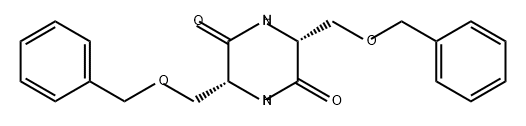 2,5-Piperazinedione, 3,6-bis[(phenylmethoxy)methyl]-, (3R,6R)-,2170279-41-9,结构式