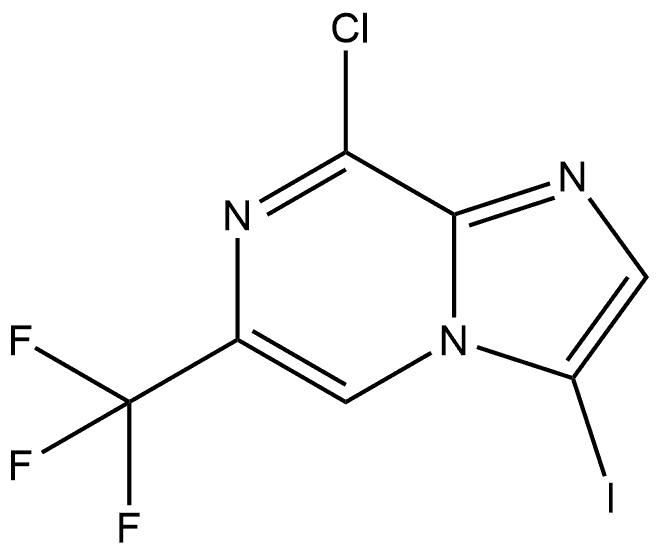 8-Chloro-3-iodo-6-(trifluoromethyl)imidazo[1,2-a]pyrazine Struktur