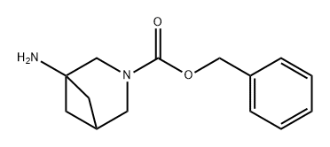 3-Azabicyclo[3.1.1]heptane-3-carboxylic acid, 1-amino-, phenylmethyl ester Struktur
