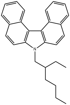 7H-Dibenzo[c,g]carbazole, 7-(2-ethylhexyl)- Structure