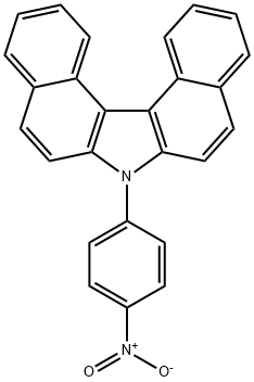 7H-Dibenzo[c,g]carbazole, 7-(4-nitrophenyl)- Structure