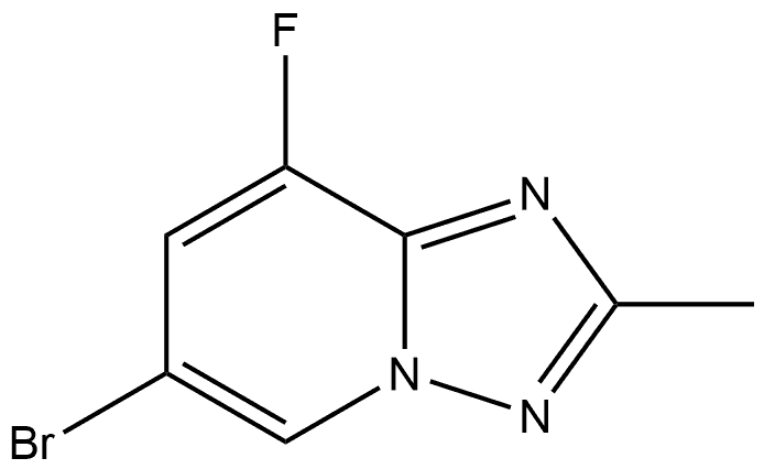 6-溴-8-氟-2-甲基-[1,2,4]三唑并[1,5-A]吡啶,2171029-48-2,结构式
