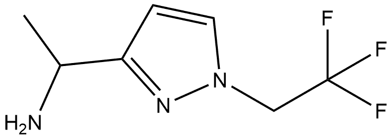 1-[1-(2,2,2-trifluoroethyl)-1H-pyrazol-3-yl]ethanamine Structure