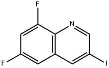 6.8-difluoro-3-iodoquinoline,2171338-71-7,结构式