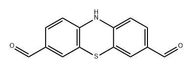 10H-吩噻嗪-3,7-二甲醛 结构式