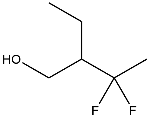 2-Ethyl-3,3-difluoro-1-butanol 化学構造式