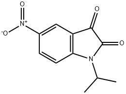 1H-Indole-2,3-dione, 1-(1-methylethyl)-5-nitro- Struktur