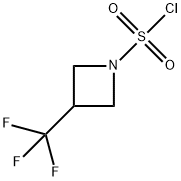 3-(三氟甲基)氮杂环丁烷-1-磺酰氯, 2172000-05-2, 结构式