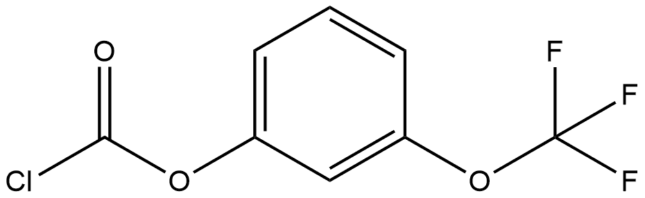 3-(Trifluoromethoxy)phenyl carbonochloridate,2172078-79-2,结构式